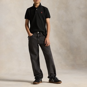 Pony Logo Mesh Polo Shirt 6-14 Years