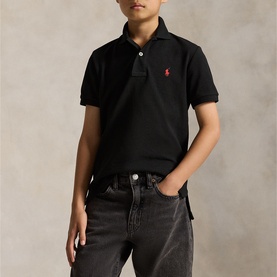 Pony Logo Mesh Polo Shirt 6-14 Years