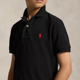 Pony Logo Mesh Polo Shirt 6-14 Years