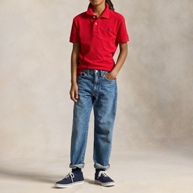 Pony Logo Mesh Polo Shirt 6-12 Years