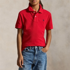 Pony Logo Mesh Polo Shirt 6-12 Years