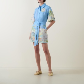 Anouk Belted Mini Shirt Dress