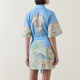 Anouk Belted Mini Shirt Dress