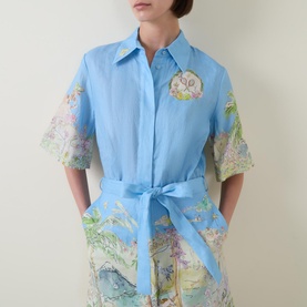 Anouk Belted Mini Shirt Dress