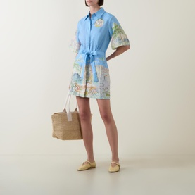 Anouk Belted Mini Shirt Dress