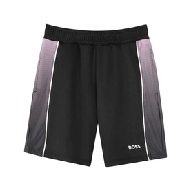 Gradient Stripe Logo Shorts