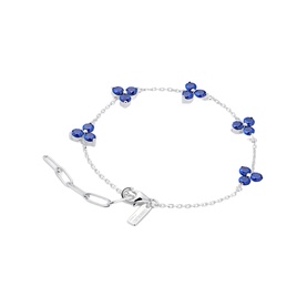 Como Link Bracelet Silver Sapphire