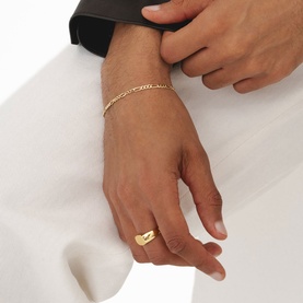 Mini Figaro Bracelet Gold