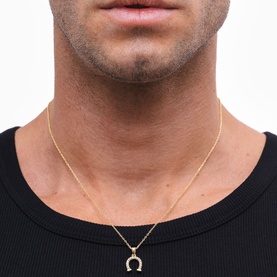Horse Shoe Pendant Necklace