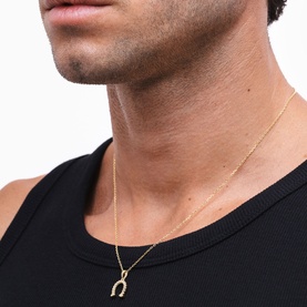 Horse Shoe Pendant Necklace
