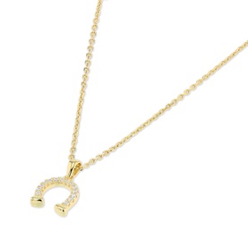 Horse Shoe Pendant Necklace