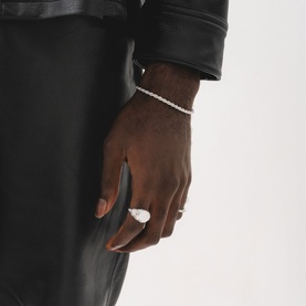 Floral Logo Signet Ring