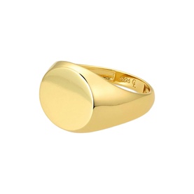 Round Signet Ring