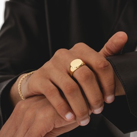 Round Signet Ring