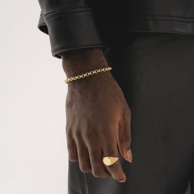 Floral Logo Signet Ring