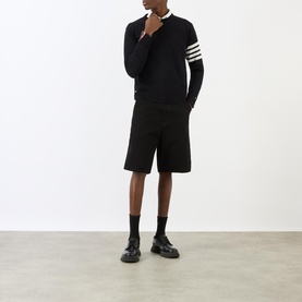 Four-Bar Striped Merino Sweater