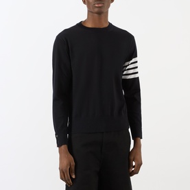 Four-Bar Striped Merino Sweater