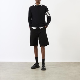 Four-Bar Striped Merino Sweater