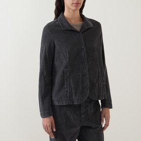 Scalloped Ribbed Jacket