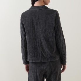 Scalloped Ribbed Jacket