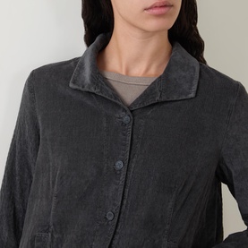 Scalloped Ribbed Jacket