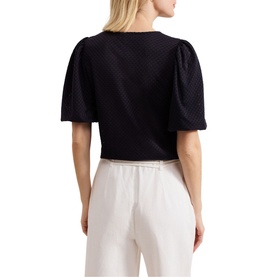 Lani Broderie Puff Sleeve Top
