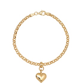 Heart Pendant Small Belcher Bracelet