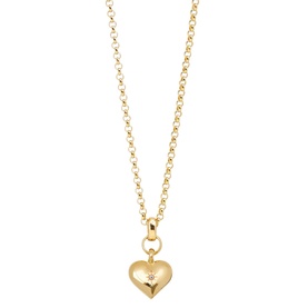Heart Pendant Small Belcher Necklace