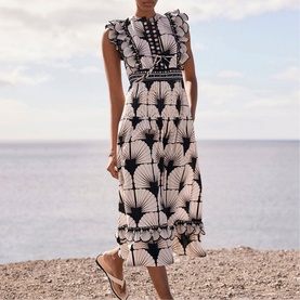 Shell Printed Dress