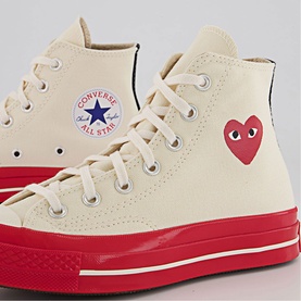 CDG Play 70s High-Top Trainers