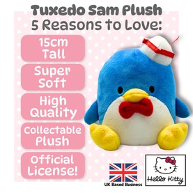 Tuxedo Sam Plush Toy 15cm