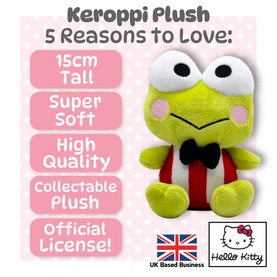 Keroppi Plush Toy 15cm