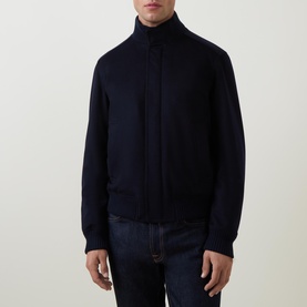 Cashmere Bomber Jacket