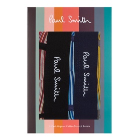 Three-Pack Logo Striped Boxers