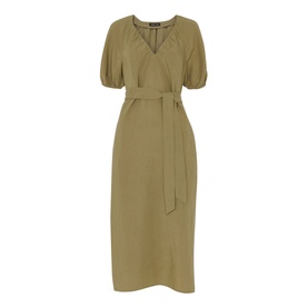 Ariella Linen Blend Midi Dress