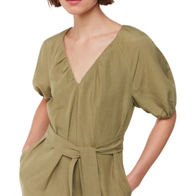 Ariella Linen Blend Midi Dress