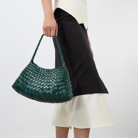 Rosanna Woven Leather Shoulder Bag