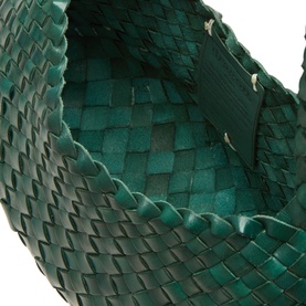 Rosanna Woven Leather Shoulder Bag