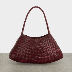 Rosanna Woven Leather Shoulder Bag