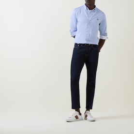 Stripe Zebra Logo Oxford Shirt