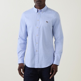 Stripe Zebra Logo Oxford Shirt