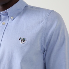 Stripe Zebra Logo Oxford Shirt