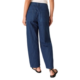 Pinstripe Barrel Leg Jeans