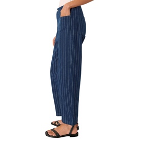 Pinstripe Barrel Leg Jeans