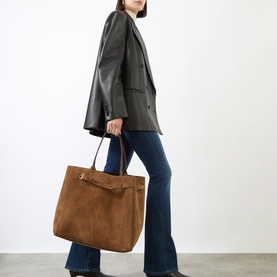 Audrey Suede Tote Bag
