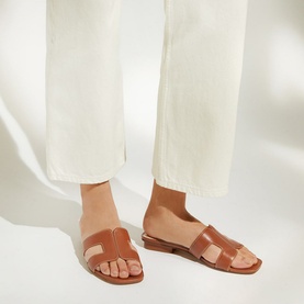 Loupe Wide Fit Flat Sandals