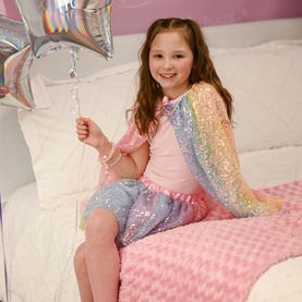 Ombre Sequins Cape 4-6 Years