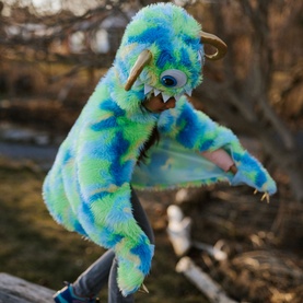 Swampy Monster Cape 5-6 Years