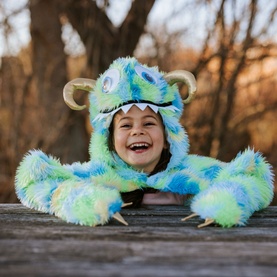 Swampy Monster Cape 5-6 Years