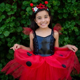Ladybug Two-Piece Dress & Headband Set 3-4 Years